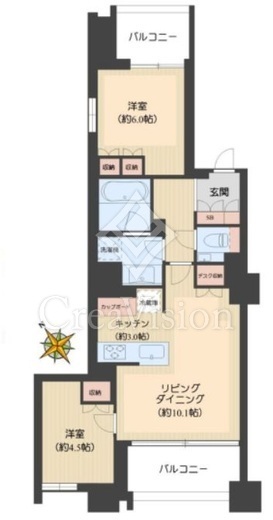 ブリリア文京西片　502号室　間取り