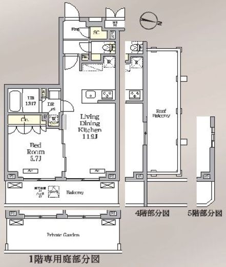 ミレーネ滝野川　115号室　間取り