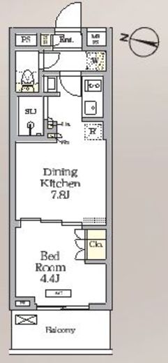 ミレーネ滝野川　215号室　間取り