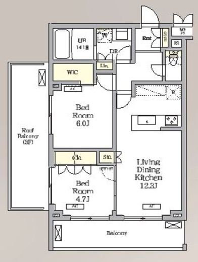 ミレーネ滝野川　313号室　間取り
