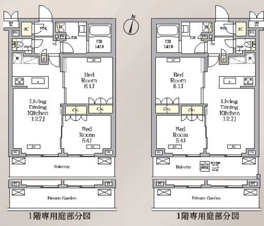 ミレーネ滝野川　407号室　間取り