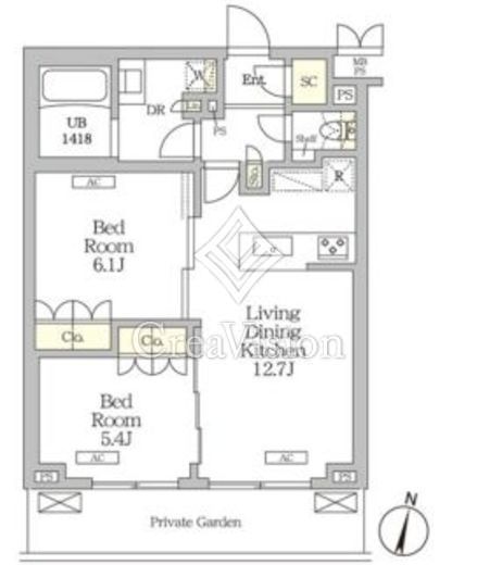 ミレーネ滝野川　506号室　間取り