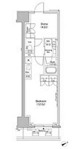 ザ・パークハビオ日本橋茅場町　902号室　間取り