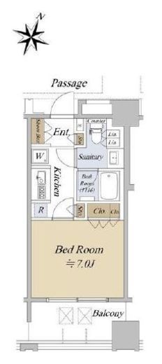 アクシルコート日本橋本町　11F3号室　間取り