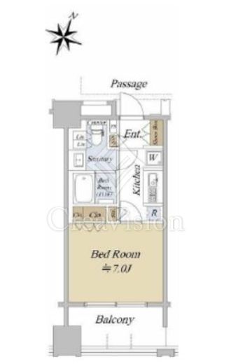 アクシルコート日本橋本町　312号室　間取り