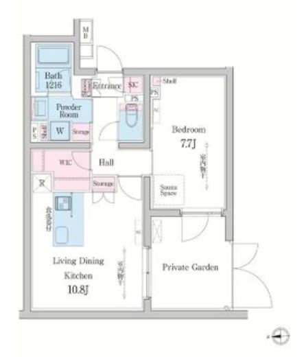 デュオメゾン渋谷　101号室　間取り