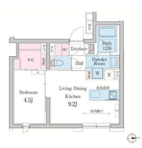 デュオメゾン渋谷　102号室　間取り