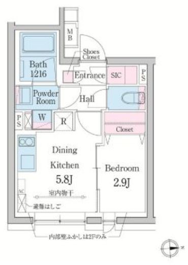 デュオメゾン渋谷　203号室　間取り