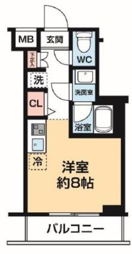 ARCOBALENO KAWASAKI WEST (アルコバレーノ川崎ウエスト)　202号室　間取り