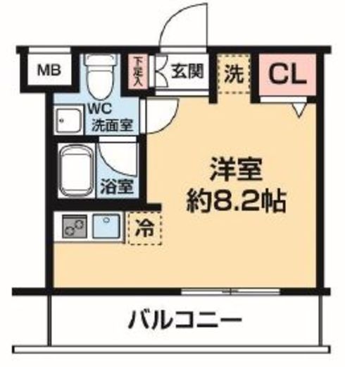 ARCOBALENO KAWASAKI WEST (アルコバレーノ川崎ウエスト)　207号室　間取り