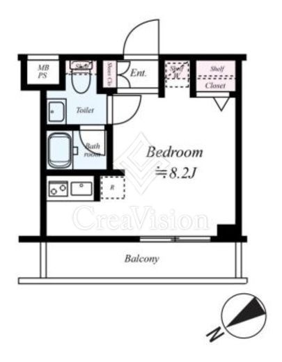ARCOBALENO KAWASAKI WEST (アルコバレーノ川崎ウエスト)　307号室　間取り
