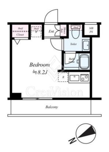 ARCOBALENO KAWASAKI WEST (アルコバレーノ川崎ウエスト)　308号室　間取り