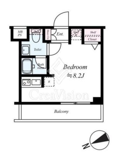 ARCOBALENO KAWASAKI WEST (アルコバレーノ川崎ウエスト)　309号室　間取り