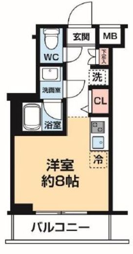 ARCOBALENO KAWASAKI WEST (アルコバレーノ川崎ウエスト)　503号室　間取り