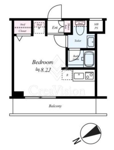 ARCOBALENO KAWASAKI WEST (アルコバレーノ川崎ウエスト)　506号室　間取り