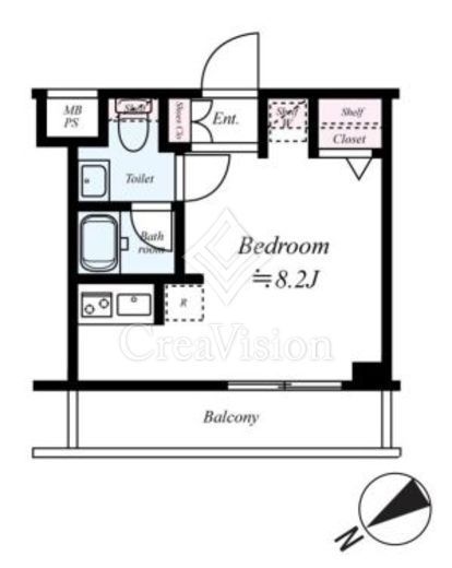 ARCOBALENO KAWASAKI WEST (アルコバレーノ川崎ウエスト)　507号室　間取り