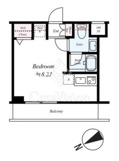 ARCOBALENO KAWASAKI WEST (アルコバレーノ川崎ウエスト)　508号室　間取り