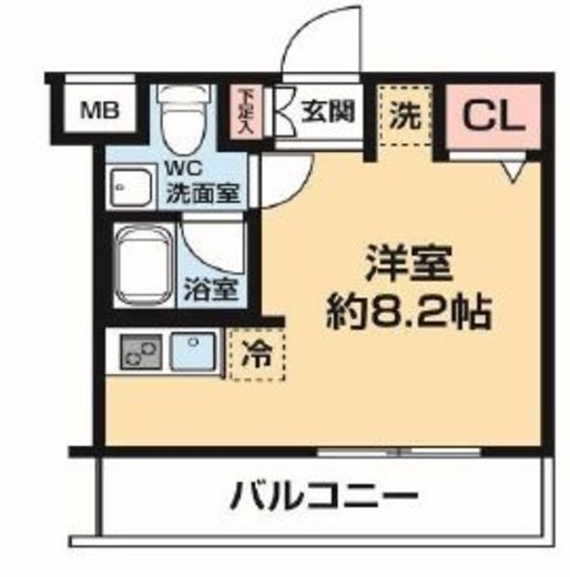ARCOBALENO KAWASAKI WEST (アルコバレーノ川崎ウエスト)　509号室　間取り