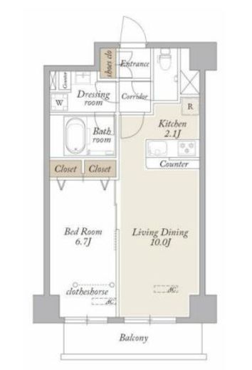 グランディアラフィーネ　302号室　間取り