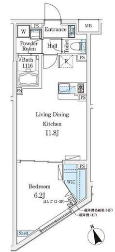 CREATIF駒澤大学前　102号室　間取り