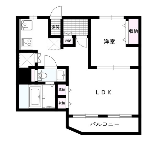 池袋パークハイツ　808号室　間取り