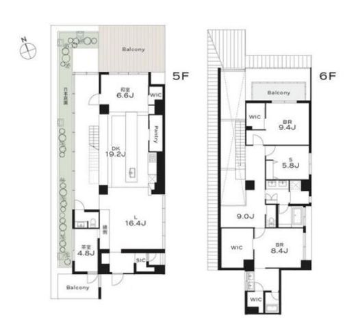 THE GRANDUO YOGA　502号室　間取り