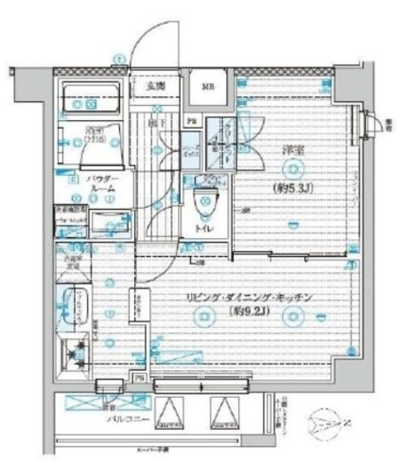 GENOVIA世田谷砧Ⅱ (ジェノヴィア世田谷砧Ⅱ)　312号室　間取り