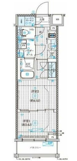 GENOVIA世田谷砧Ⅱ (ジェノヴィア世田谷砧Ⅱ)　310号室　間取り