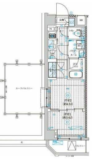 GENOVIA世田谷砧Ⅱ (ジェノヴィア世田谷砧Ⅱ)　501号室　間取り
