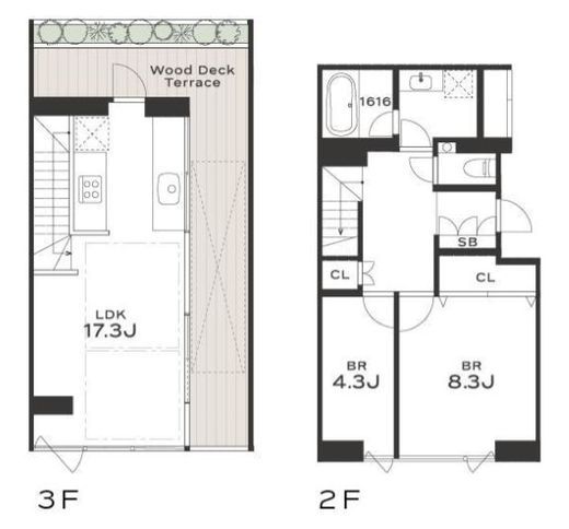 THE GRANDUO SAKURASHINMACHI　203号室　間取り