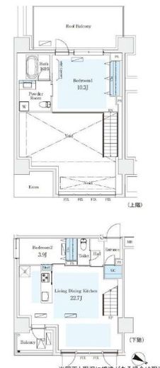 Urban Breeze 恵比寿　1304号室　間取り