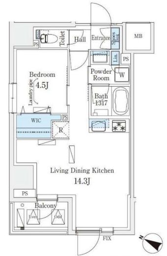 Urban Breeze 恵比寿　201号室　間取り
