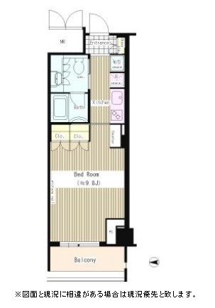 トレステージ四谷　811号室　間取り