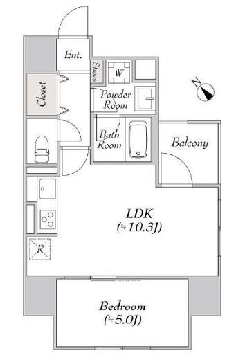 LUMIEC un SENDAGI (ルミークアン千駄木)　1002号室　間取り
