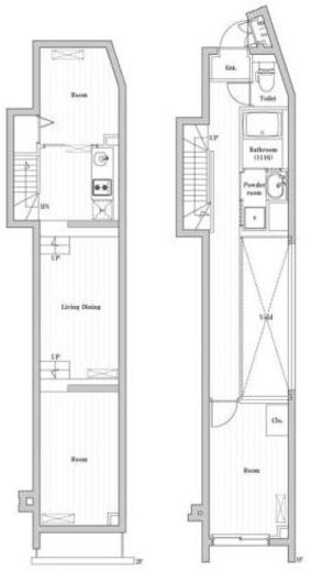 CREATIF南品川　201号室　間取り