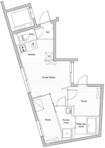 CREATIF南品川　302号室　間取り