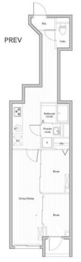 CREATIF南品川　305号室　間取り