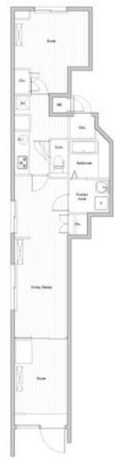 CREATIF南品川　403号室　間取り