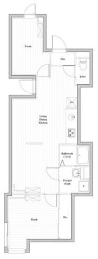 CREATIF南品川　502号室　間取り