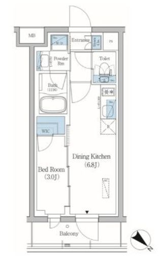 プライムブリス品川旗の台　101号室　間取り