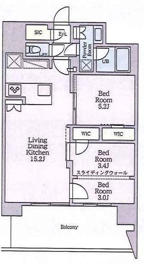 クレストコート東陽町　1110号室　間取り