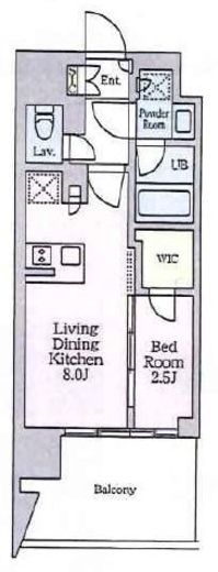 クレストコート東陽町　501号室　間取り