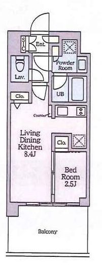 クレストコート東陽町　803号室　間取り