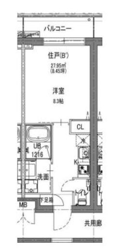 LaLa nishiazabu　303号室　間取り