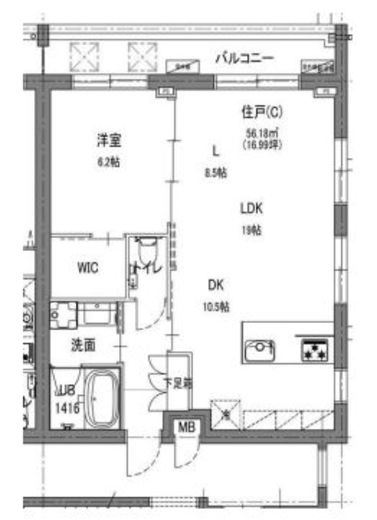 LaLa nishiazabu　306号室　間取り