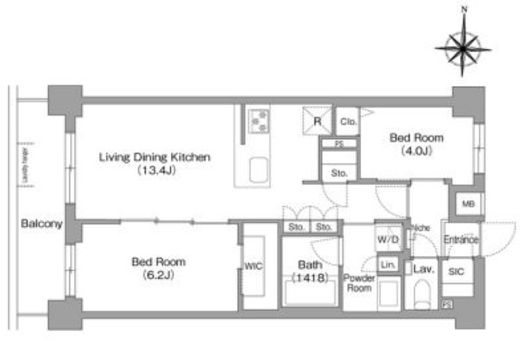 コンフォリア・リヴ永福町　305号室　間取り