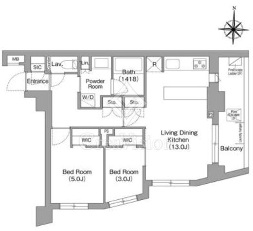 コンフォリア・リヴ永福町　210号室　間取り