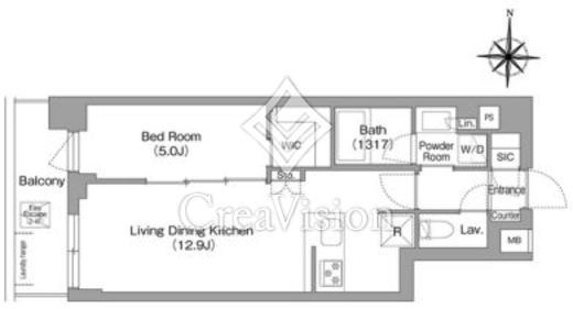 コンフォリア・リヴ永福町　603号室　間取り