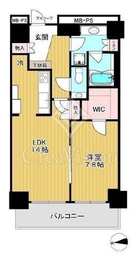 Wコンフォートタワーズ EAST　29F2号室　間取り