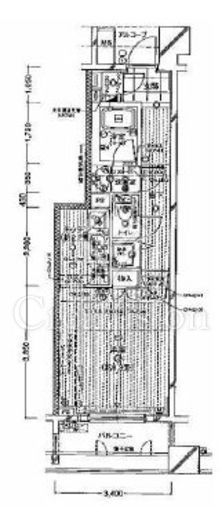 エフローレ日本橋浜町　2F2号室　間取り
